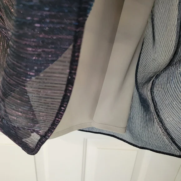 Show Me Your Mumu Size Small Jenner Dress Micro Pleat Silver Ombre - Picture 9 of 13